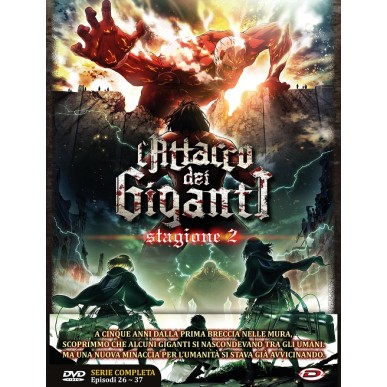 L'ATTACCO DEI GIGANTI STAGIONE 2 COMPLETA EPISODI 26-37  DVD
