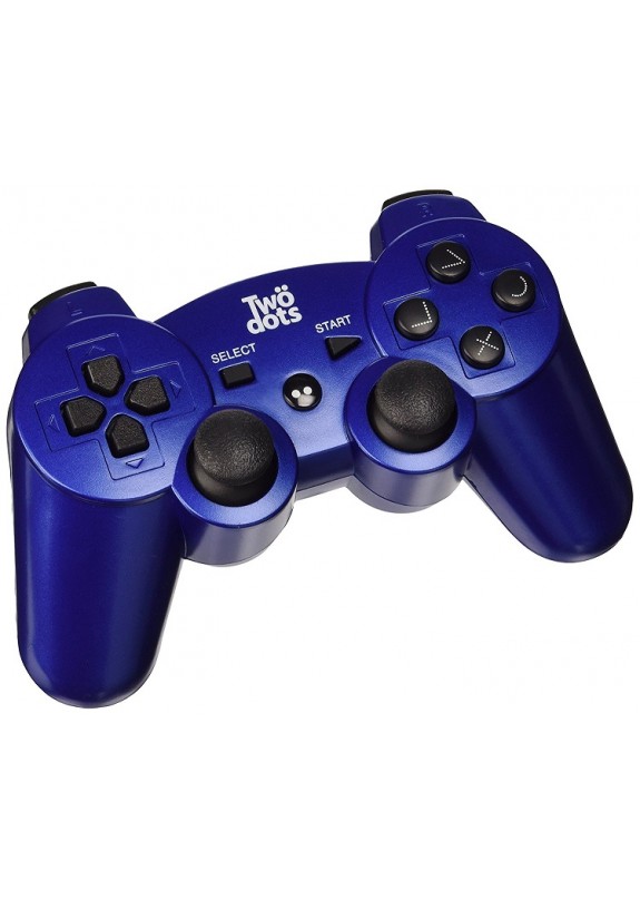 CONTROLLER PRO PAD BLUETOOTH BLUE TWO DOTS PS3