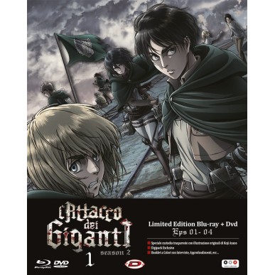 L'ATTACCO DEI GIGANTI season 2 ep.26-29 (Limited Edition) DVD+ BLU-RAY N.1