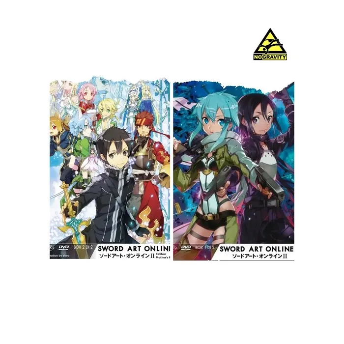 SWORD ART ONLINE II PHANTOM BULLET BOX 1 e 2  (serie completa)  DVD usato come nuovo