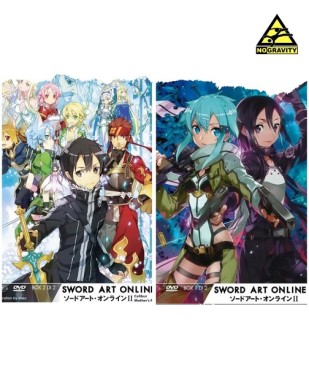SWORD ART ONLINE II PHANTOM BULLET BOX 1 e 2  (serie completa)  DVD usato come nuovo