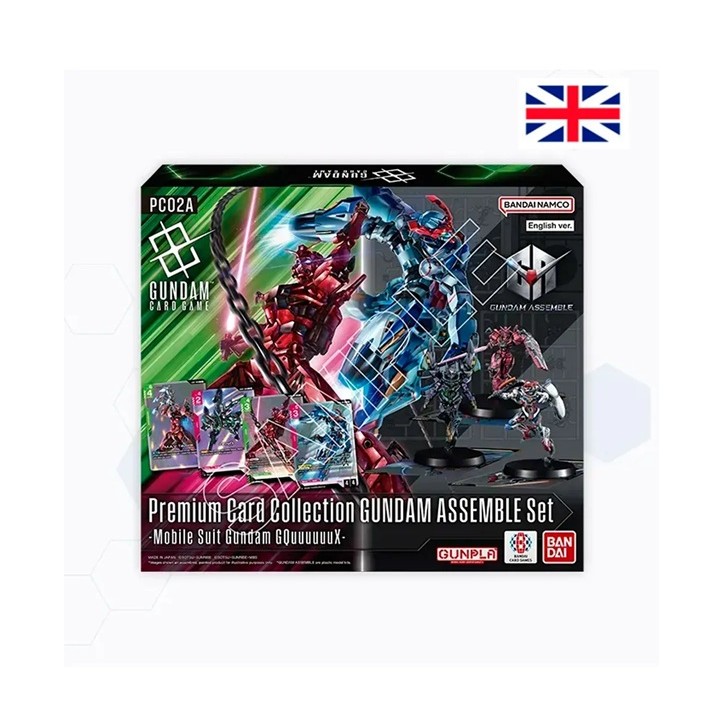GUNDAM CARD GAME PREMIUM CARD COLLECTION GUNDAM ASSEMBLEE SET - MOBIL SUIT GUNDAM QGUUUUUUX VERSIONE IN INGLESE