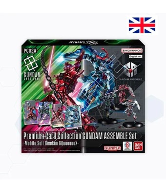 GUNDAM CARD GAME PREMIUM CARD COLLECTION GUNDAM ASSEMBLEE SET - MOBIL SUIT GUNDAM QGUUUUUUX VERSIONE IN INGLESE